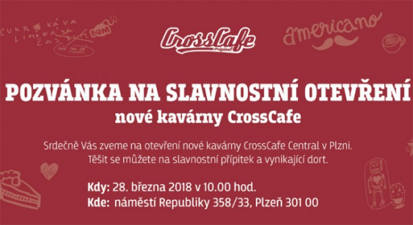 Slavnostní otevření nové kavárny CrossCafe