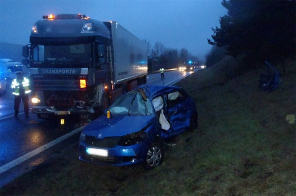 Dopravní nehoda u Horní Folmavy