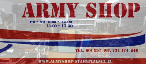 ARMY SHOP Starý Plzenec, Plzeň